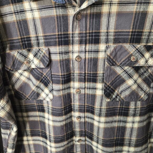 Jachs Heritage Men's Long Sleeve 100% Cotton Flannel Button-Up, Size XXL - Picture 2 of 10